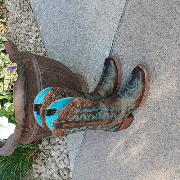 Justin Women's Marino Western Boot | Chocolate Sz 9 L4360 EUC - Picture 14 of 16